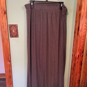 Terra & Sky Gray Maxi Skirt